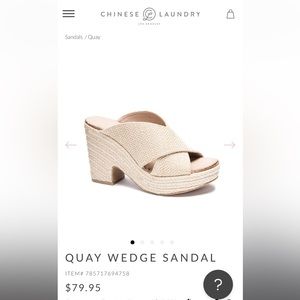Chinese Laundry Quay Wedges - NEW!